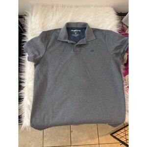 Aéropostale Men’s Polo Shirt Size Large Blue Gray Short Sleeve Casual